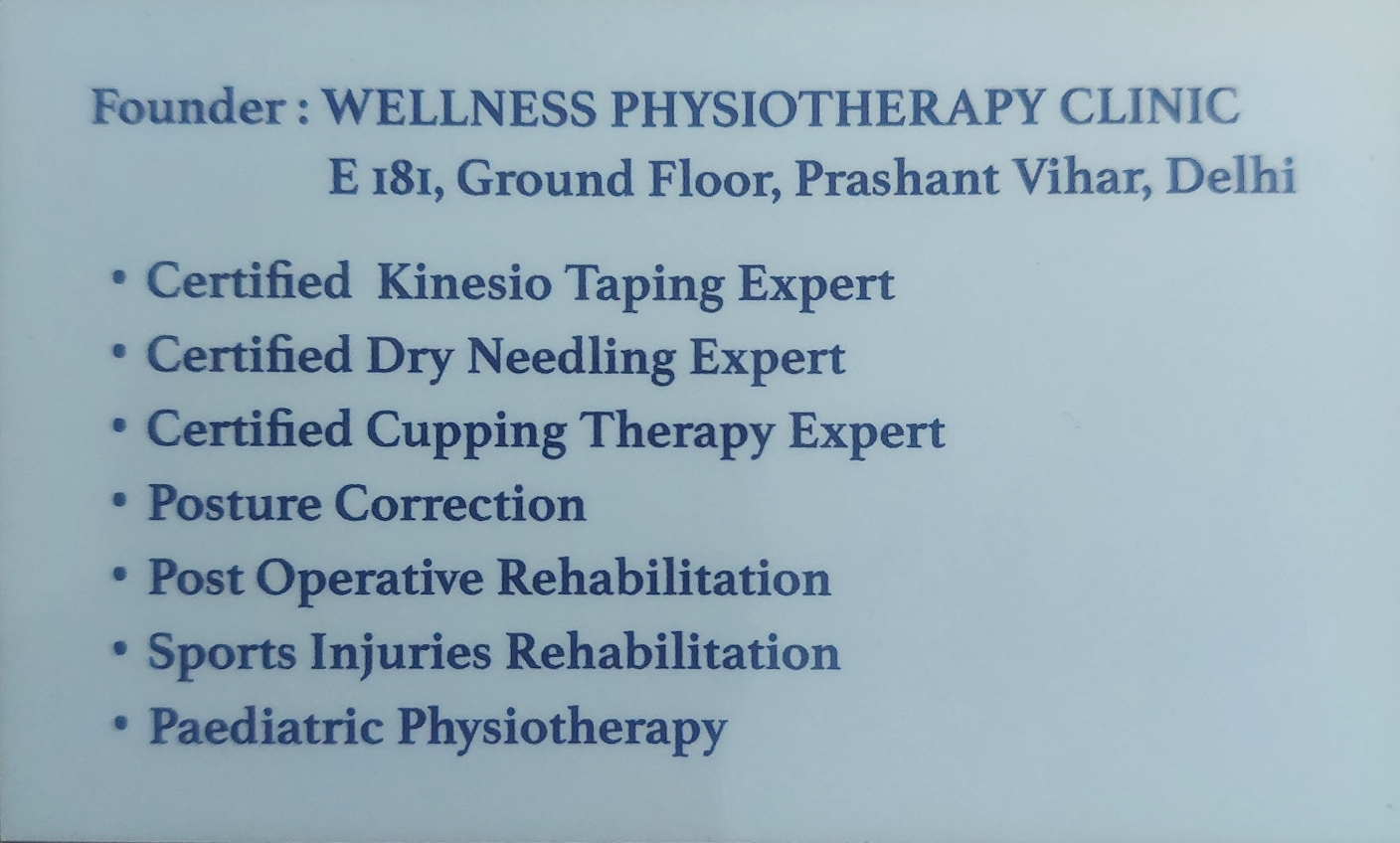 Wellness Physiotherapy Clinic